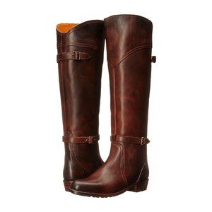 Frye Women's Brown Leather Boots Dorado